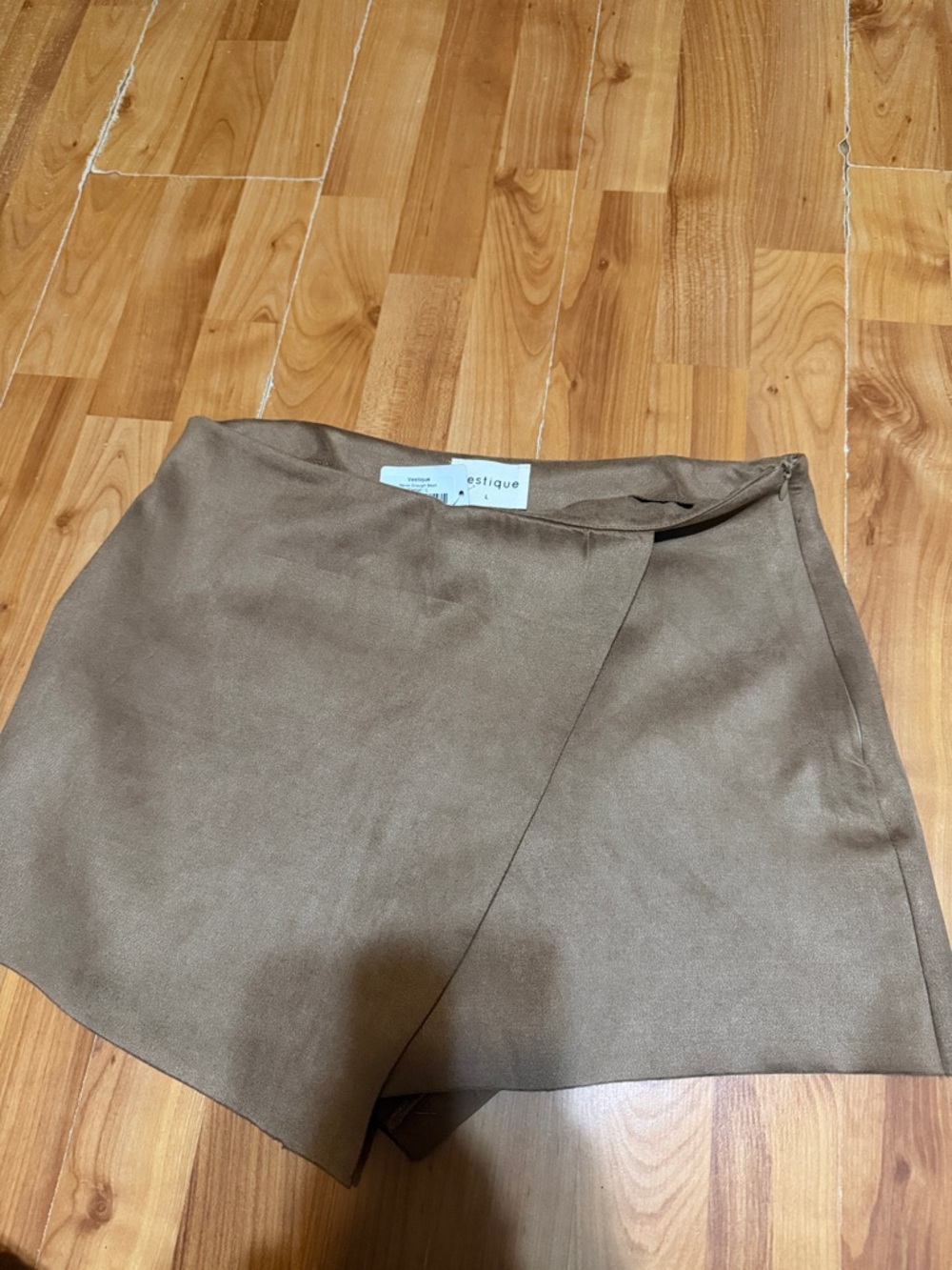 vestique Brown Wrap Skort
